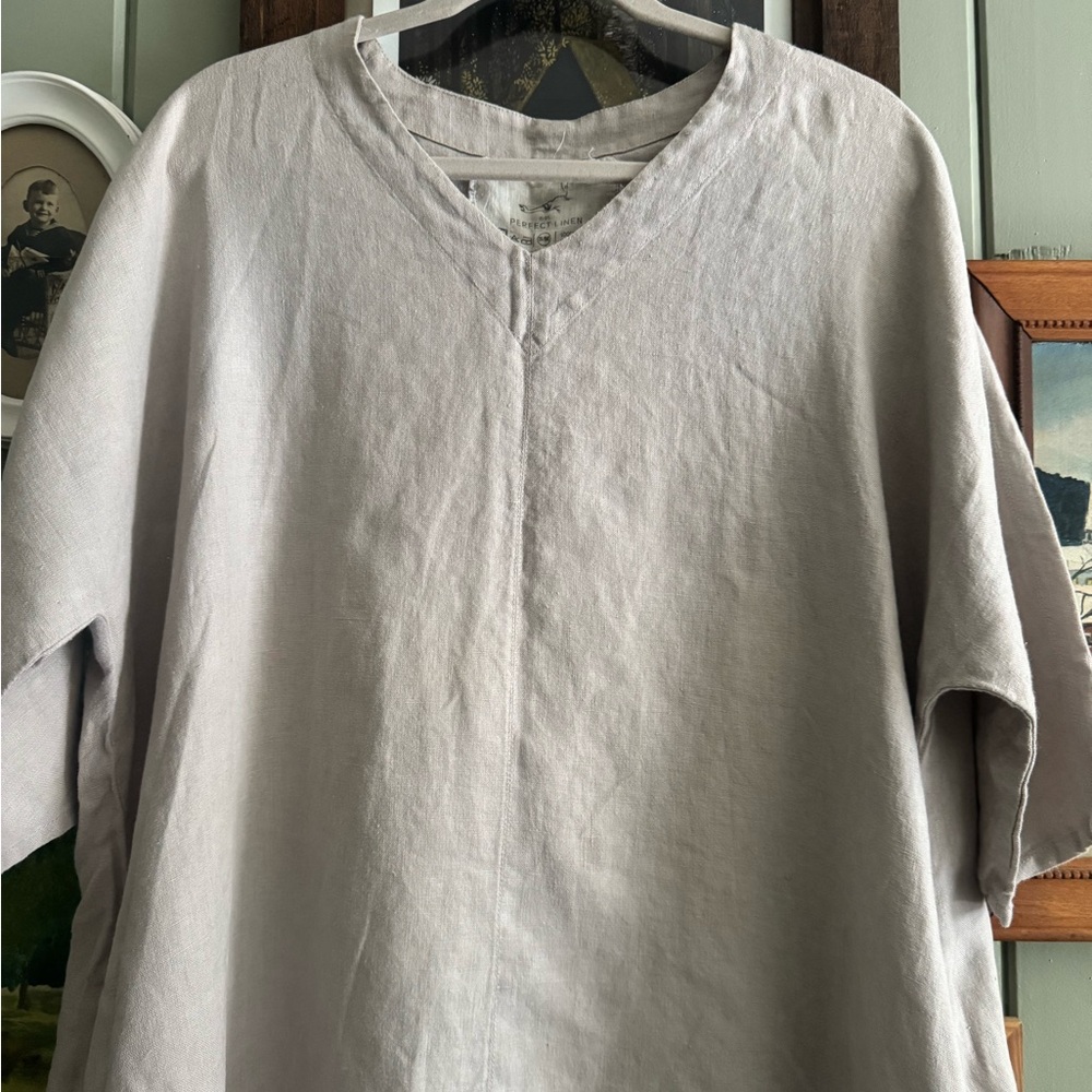notPERFECTLINEN Oversized Tunic Dress - Picture 2 of 5